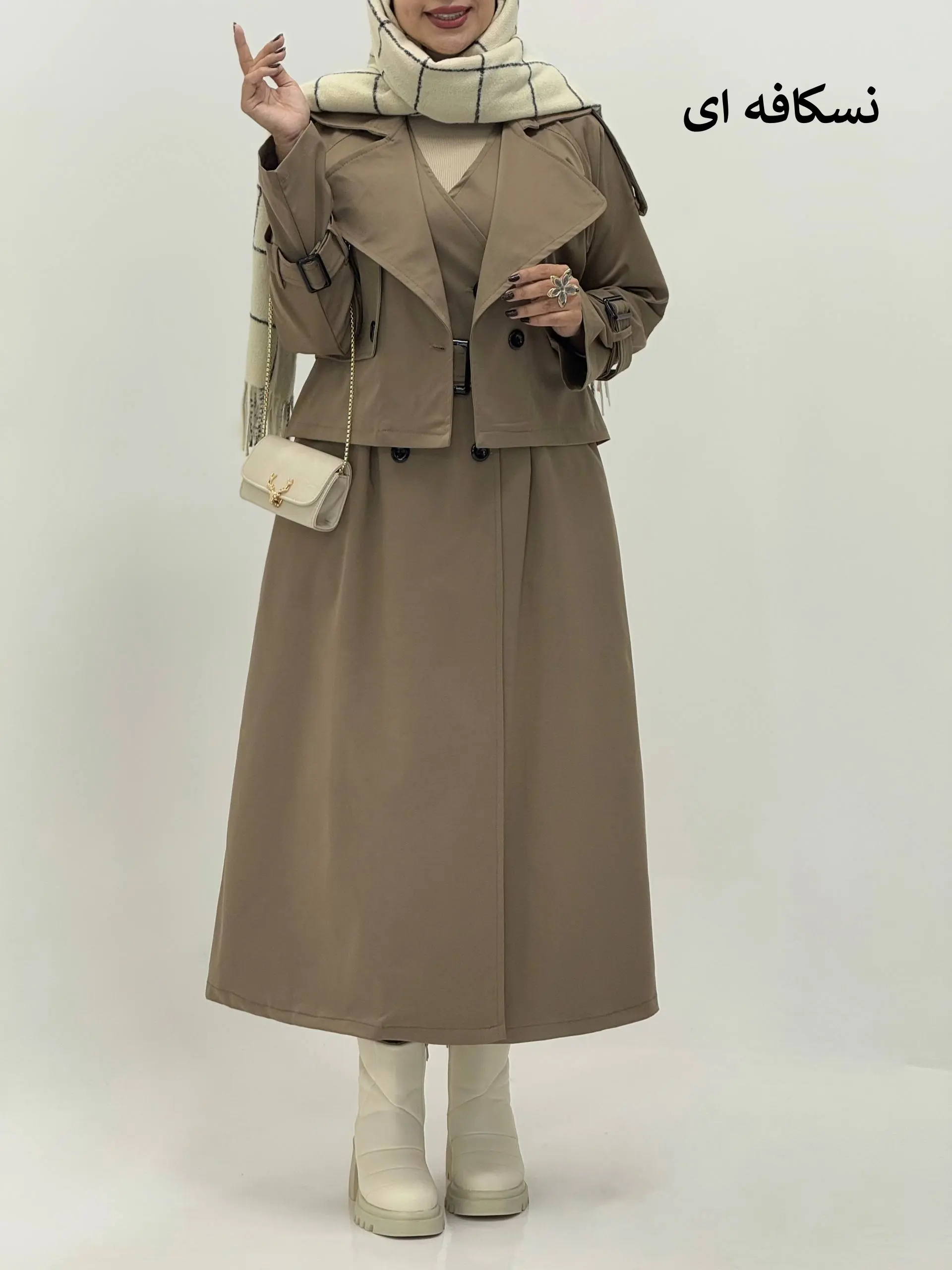 3678-بارونی آستردار شکیبا